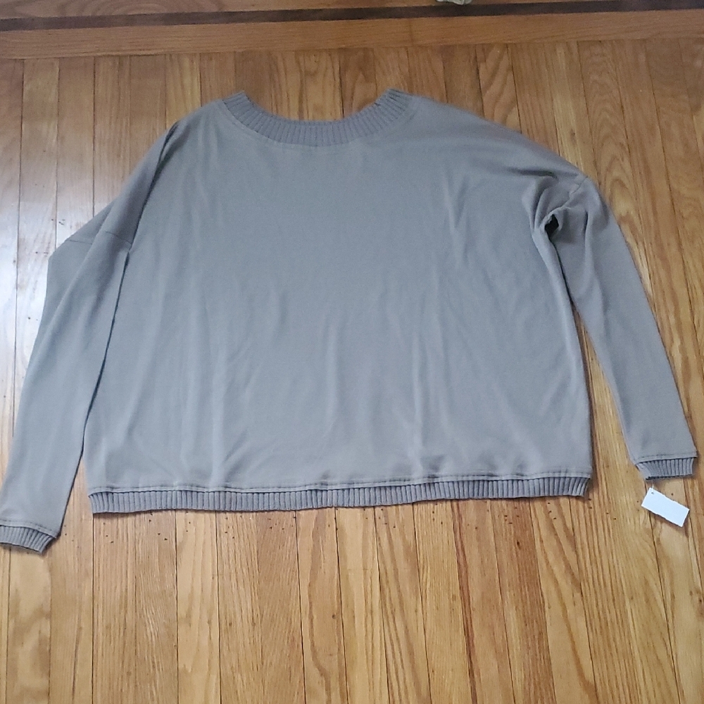 Planet Lauren G Off Shoulder Tee  Fawn Color One Size Fits All Womens Sz L New